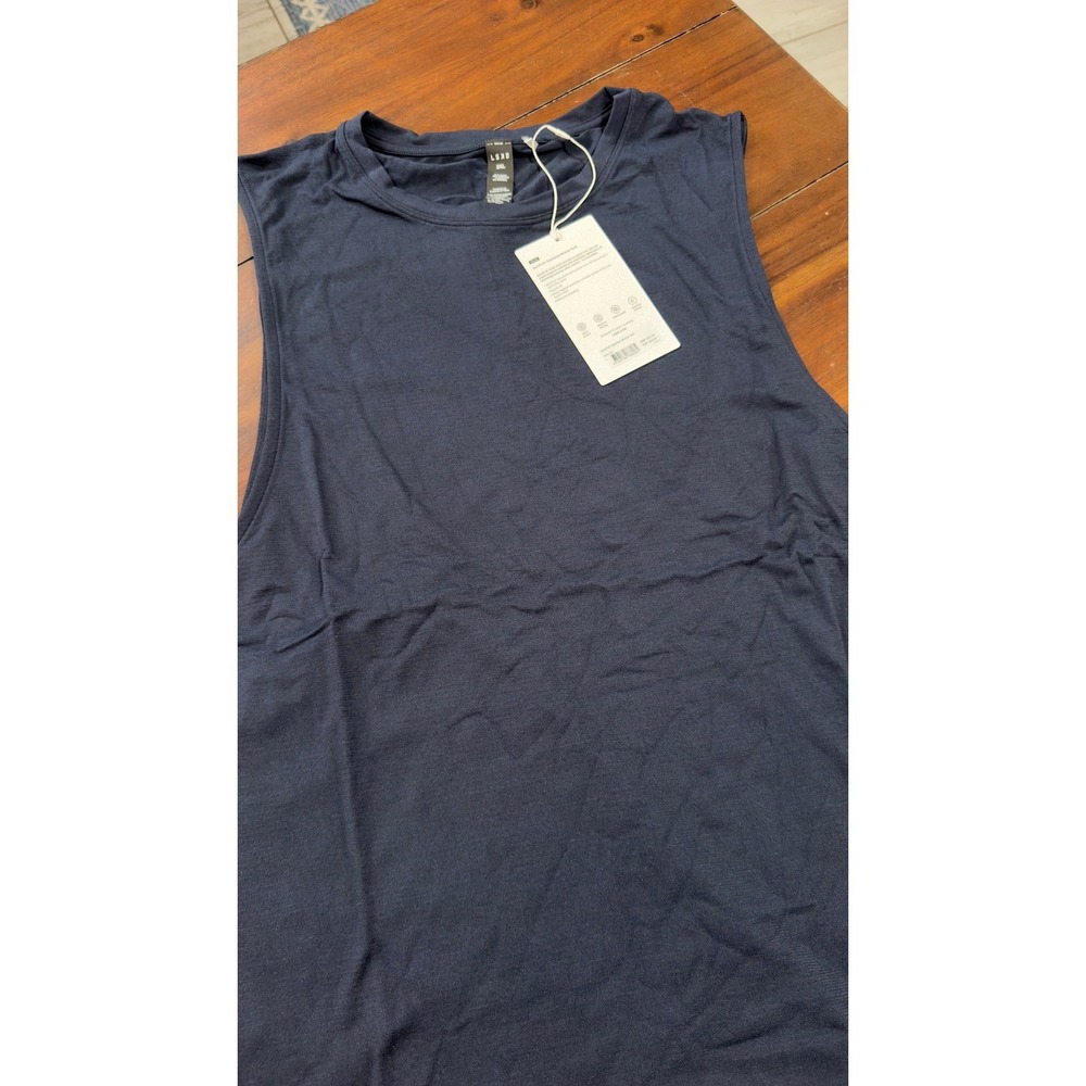 LSKD AeroFLX+ Seamless Muscle Tank Navy 2XL Mens Training Gym New NWT - Picture 15 of 16